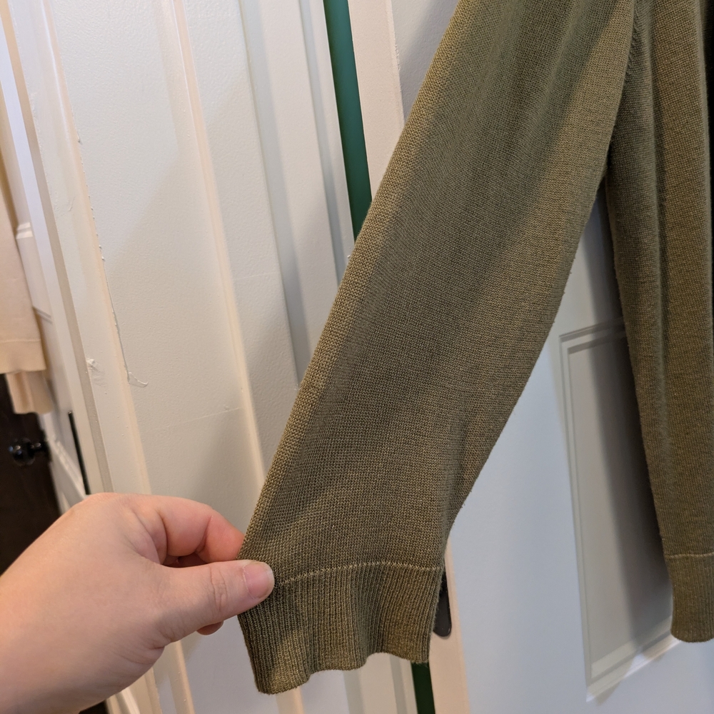 Cato Olive Open-Front Cardigan - Picture 3 of 11
